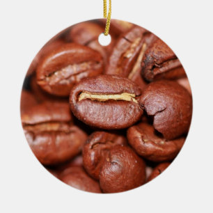 Roasted Coffee Beans Ceramic Tree Decoration