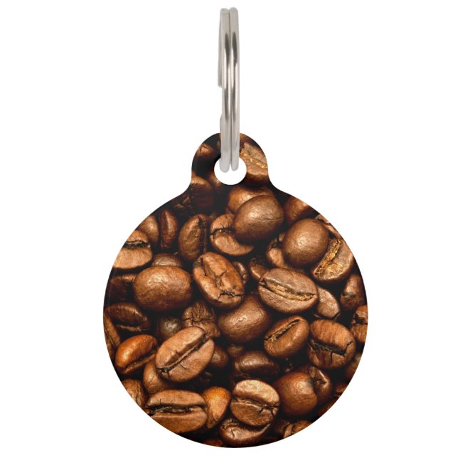 Roasted coffee beans pet tag (Front)