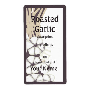 Roasted Garlic Kitchen Label
