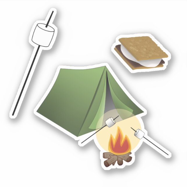Roasting Marshmallows over Campfire (Front)