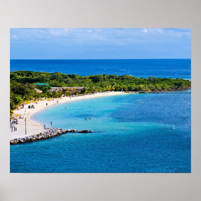 Roatan Honduras Beach Poster (Front)