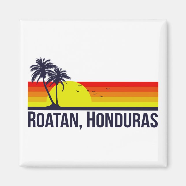 Roatan Honduras Magnet (Front)