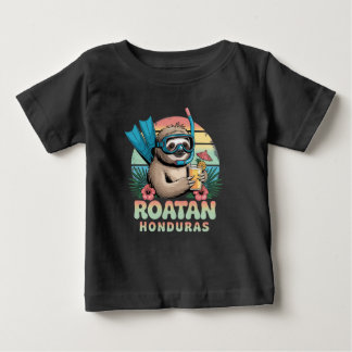 Roatan Honduras Sloth, Roatan Sloth, Roatan  Baby T-Shirt