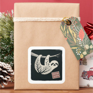 Roatan Honduras Sloth, Roatan Sloth, Roatan Square Sticker