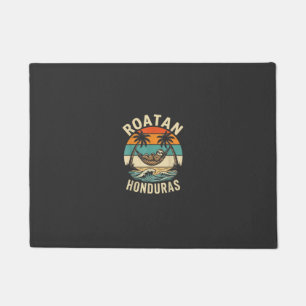Roatan Honduras Sloth T-Shirt Doormat