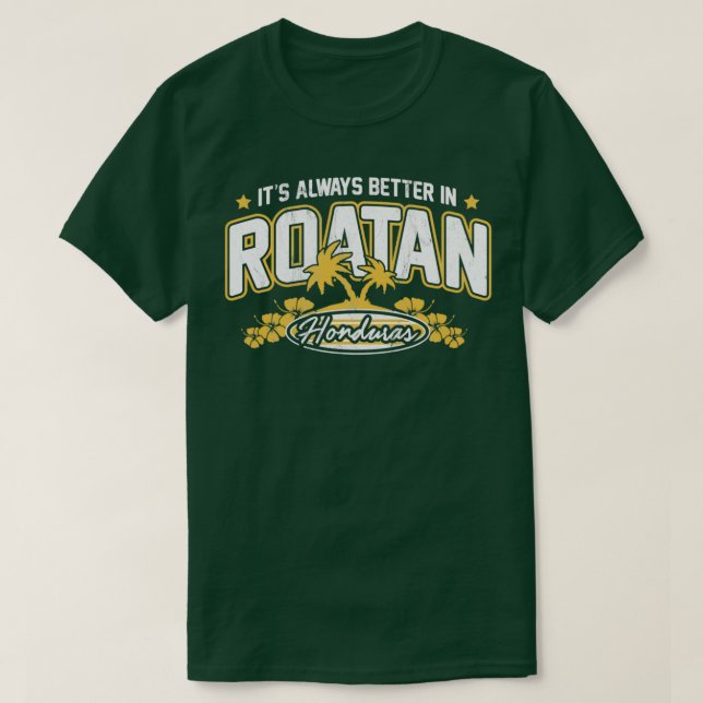 Roatan Honduras Souvenir Roatan Gift Travel T-Shirt (Design Front)