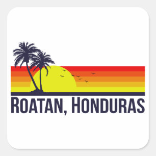 Roatan Honduras Square Sticker