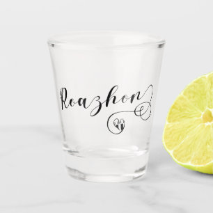 Roazhon, Rennes Flag in Heart, Breton Shot Glass