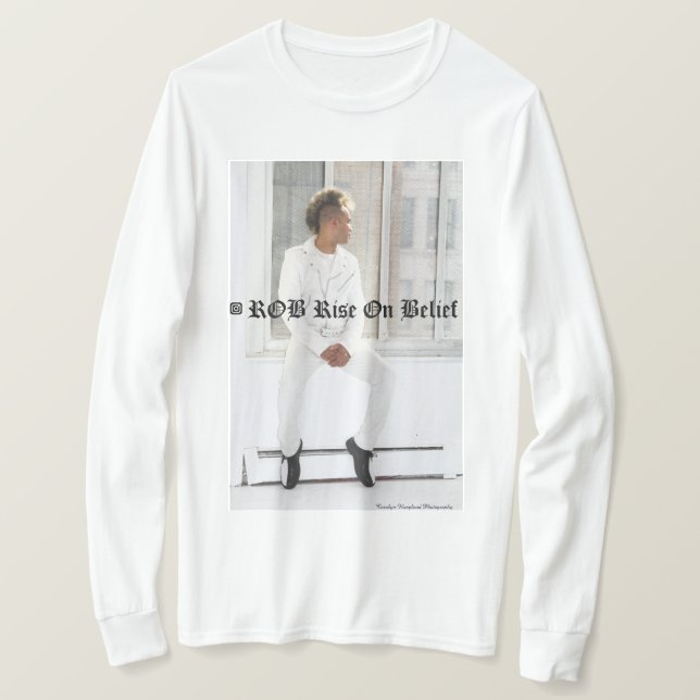 ROB Rise On Belief Photograph T-shirt (Design Front)