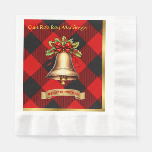 Rob Roy MacGregor Personalised Tartan Christmas Napkin