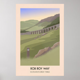 Rob Roy Way Scotlands Great Trails Poster