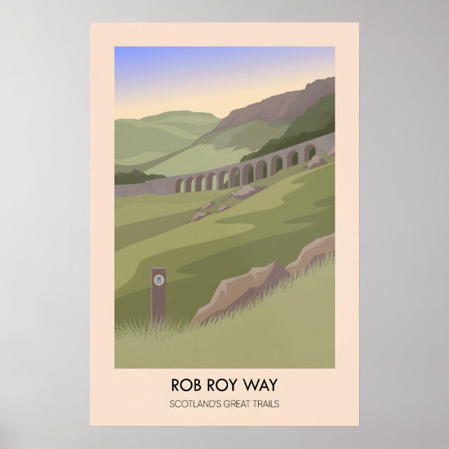 Rob Roy Way Scotlands Great Trails Poster (Front)