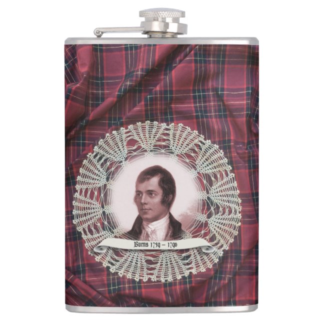 Robbie Burns Highland flask (Front)