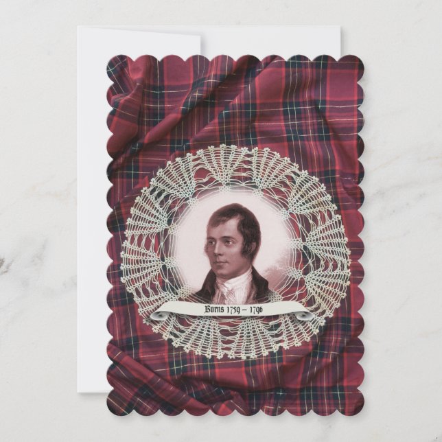 Robbie Burns Highland invitation (Front)