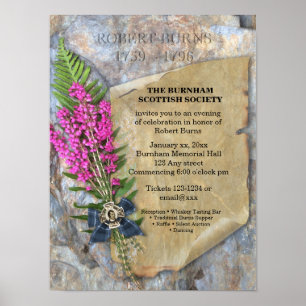 Robbie Burns Rustic – Event Poster