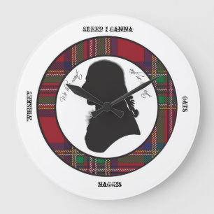 Robbie Burns silhouette clock