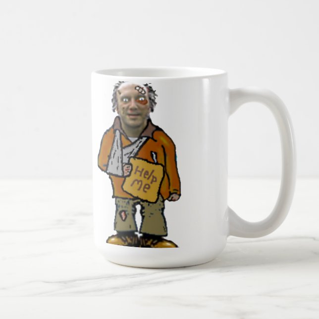 robbie the homeless guy coffee mug (Right)