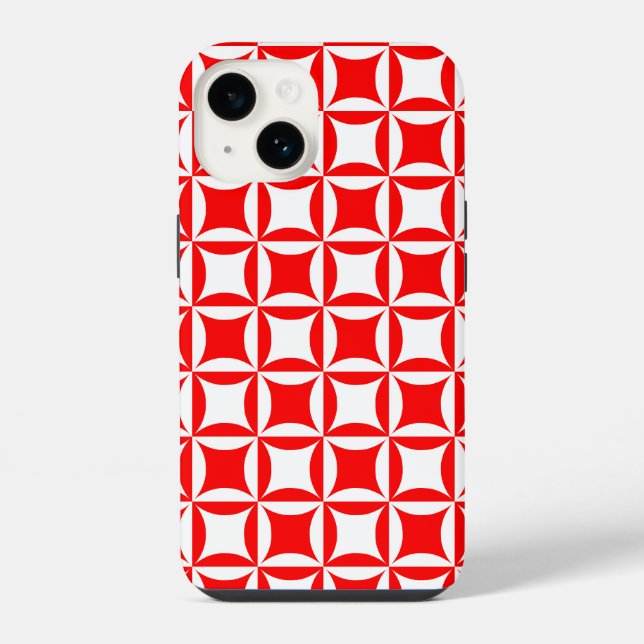 Robbing Peter to Pay Paul Red Pattern iPhone Case (Back)