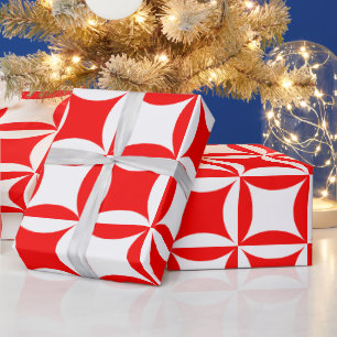 Robbing Peter to Pay Paul Red Pattern Wrapping Paper
