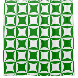 Robbing Peter to Pay Pual Green Pattern Shower Curtain