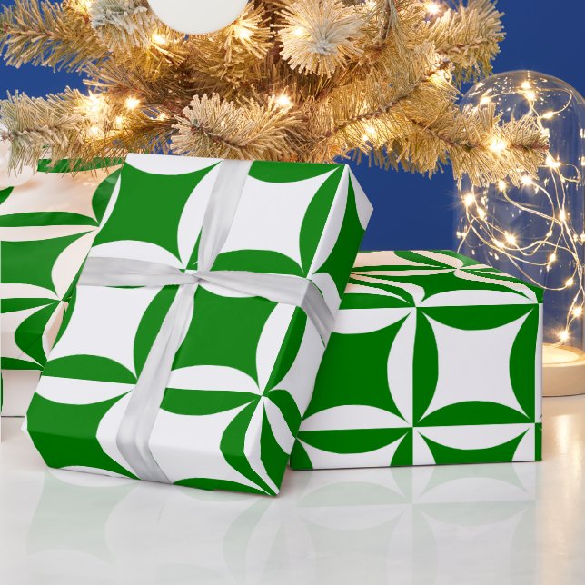 Robbing Peter to Pay Pual Green Pattern Wrapping Paper (Holidays)