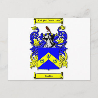 Robbins Coat of Arms Postcard