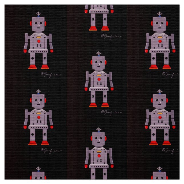 Robby the Robot Fabric (Swatch)