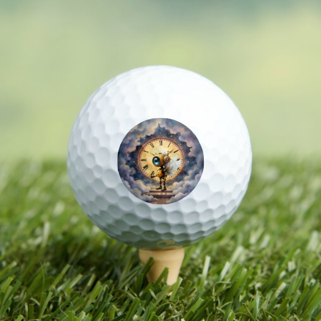 Robby the Winged Timekeeper – Wings of Time Series Golf Balls (Insitu Tee)