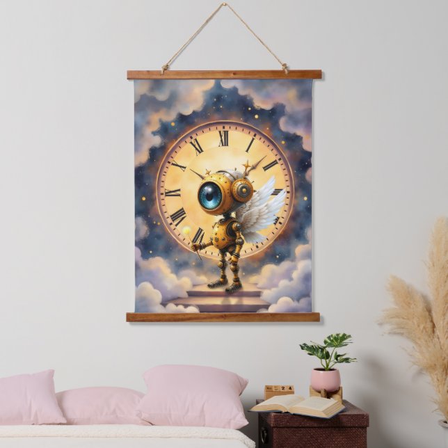 Robby the Winged Timekeeper – Wings of Time Series Hanging Tapestry (Bedroom)