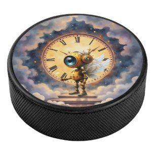 Robby the Winged Timekeeper – Wings of Time Series Hockey Puck