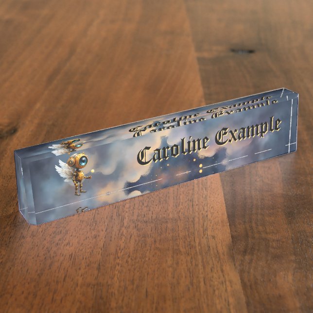 Robby the Winged Timekeeper – Wings of Time Series Nameplate (Side)