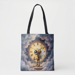 Robby the Winged Timekeeper – Wings of Time Series Tote Bag