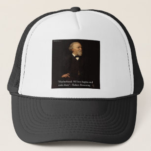 Robert Browning Famous Motherhood Quote Trucker Hat