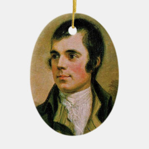 Robert Burn, celebrating Burn's night Ceramic Tree Decoration