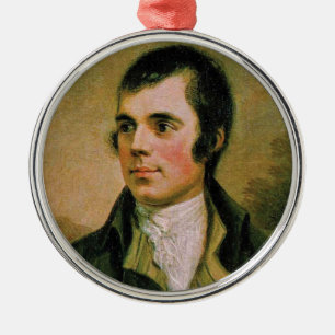 Robert Burns, celebrating Burn's night Metal Tree Decoration