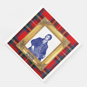 Robert Burns Royal Stewart Plaid Jan 25 Napkin