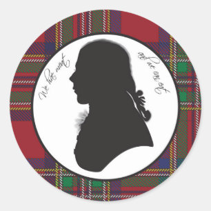 Robert Burns silhouette sticker