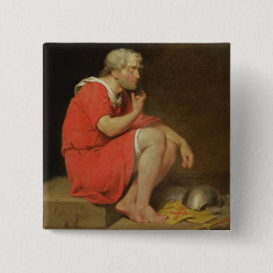 Robert (c.1054-1134) Duke of Normandy in Prison, 1 15 Cm Square Badge