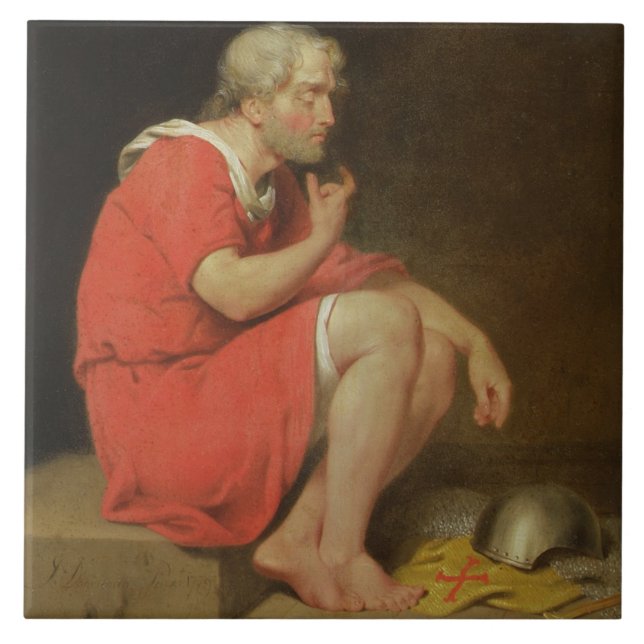 Robert (c.1054-1134) Duke of Normandy in Prison, 1 Tile (Front)