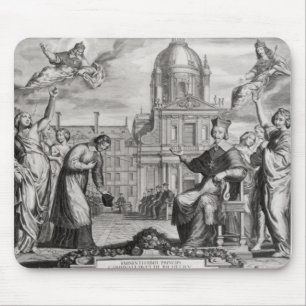 Robert de Sorbon and Cardinal Richelieu Mouse Pad