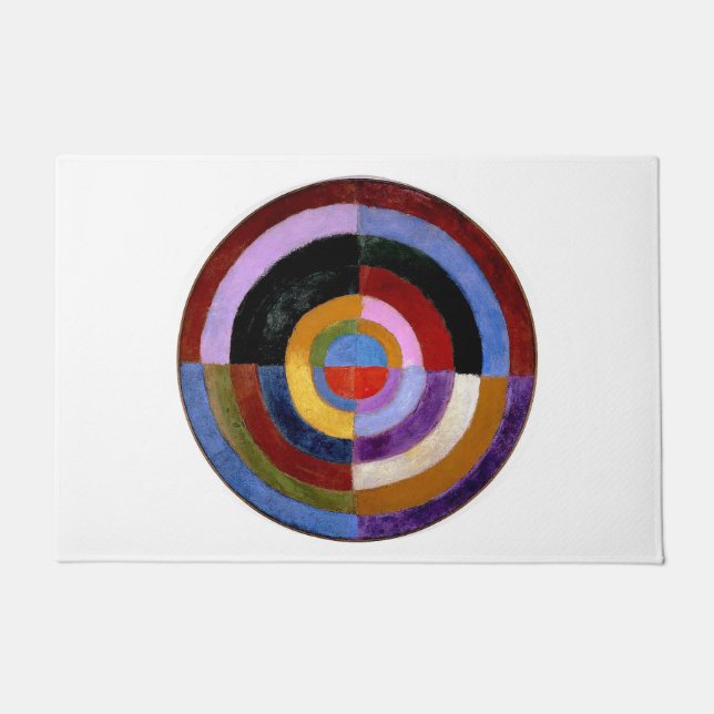 Robert Delaunay Claasical Abstract Art Painting Doormat (Front)