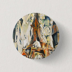 Robert Delaunay Eiffel Tower Button