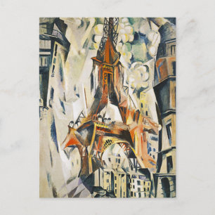 Robert Delaunay Eiffel Tower Postcard