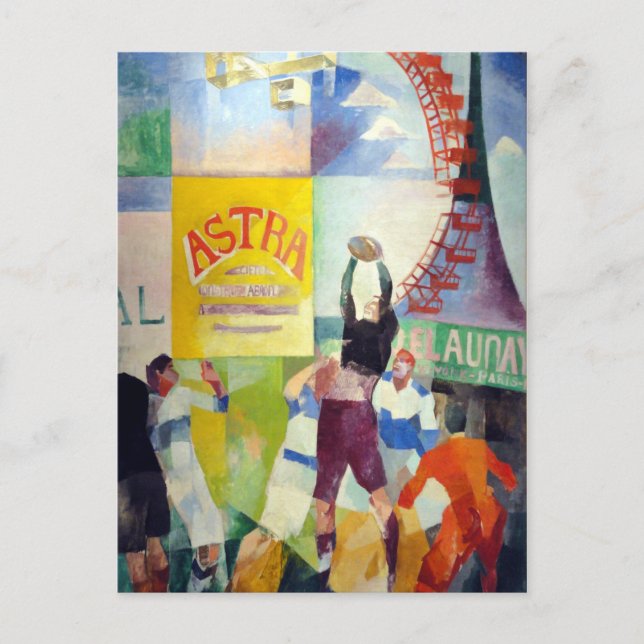 Robert Delaunay The Cardiff Team Postcard (Front)