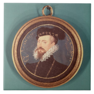Robert Dudley, Earl of Leicester (c.1532-88) 1576 Tile