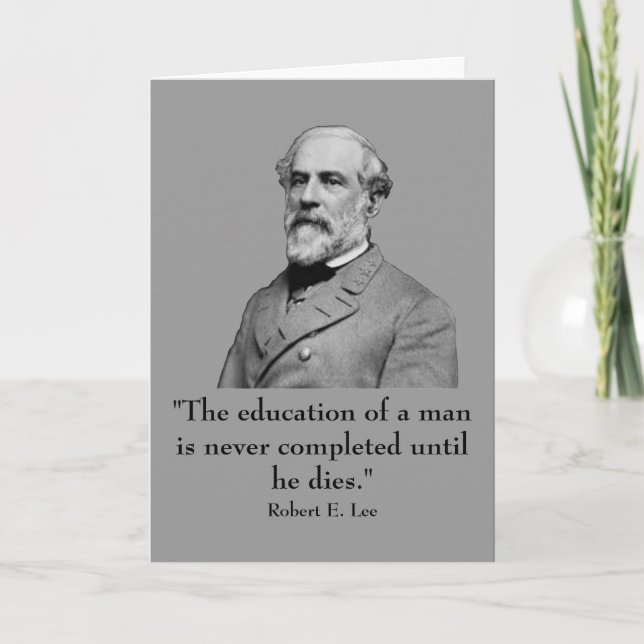 Robert E. Lee and quote Card (Front)