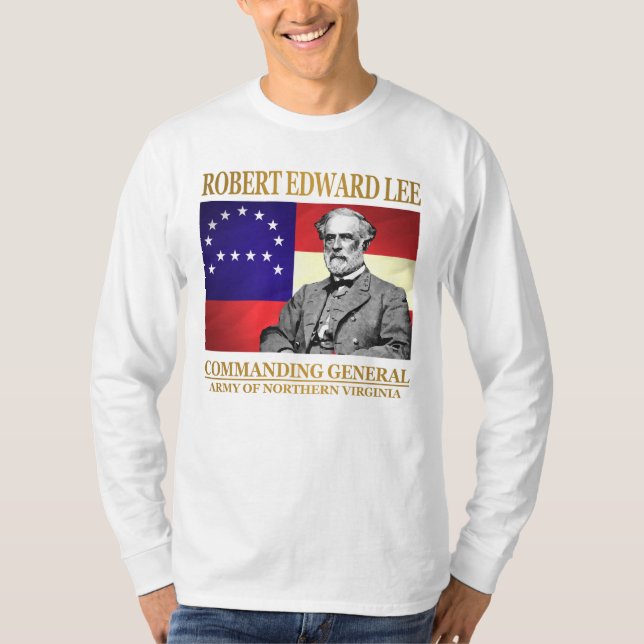 Robert E Lee (Commanding General) T-Shirt (Front)