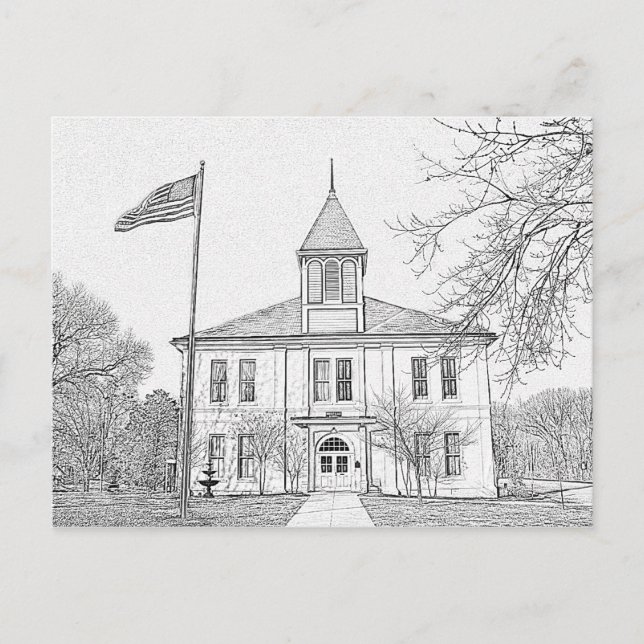 "Robert E Lee School"  Paris  TN Postcard (Front)