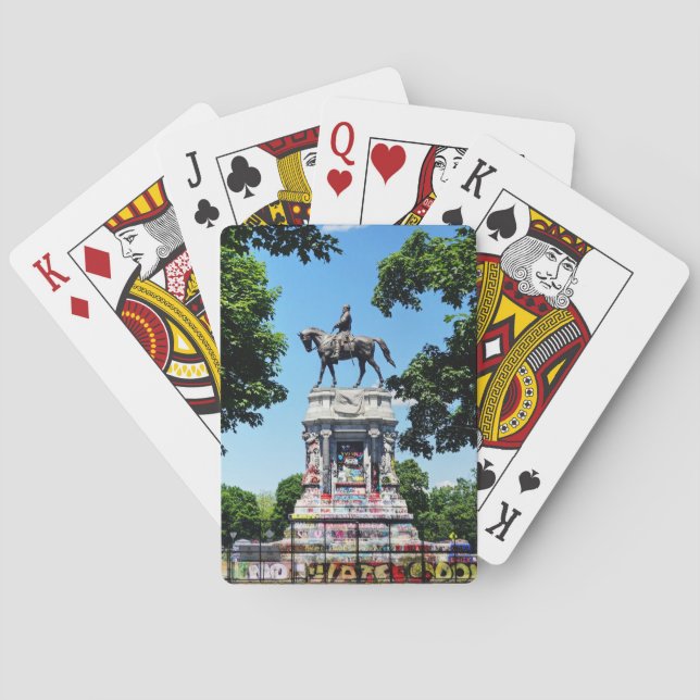 Robert E. Lee Statue Playing Cards (Back)