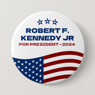 Robert F Kennedey Jr for President 2024 7.5 Cm Round Badge
